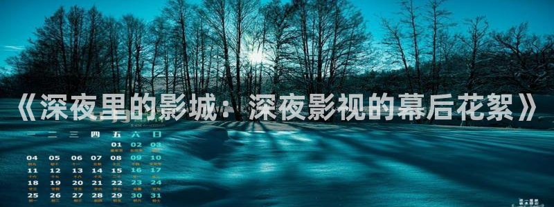 天狼视频在线观看：《深夜里的影城：深夜影视的幕后花絮》